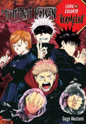 Jujutsu Kaisen - Livro de Colorir - Vermelho
